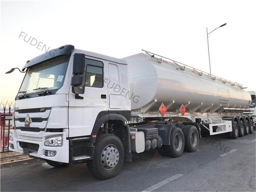 4 Axles 45000 Liters Fuel Tanker Trailer