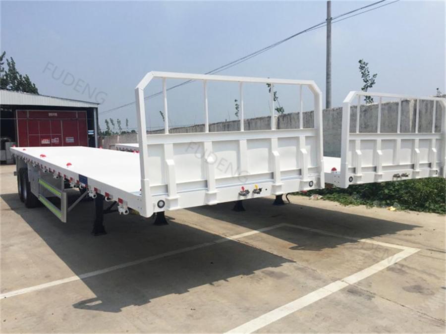 2 Axles 30Ton High Bed Semi Trailers