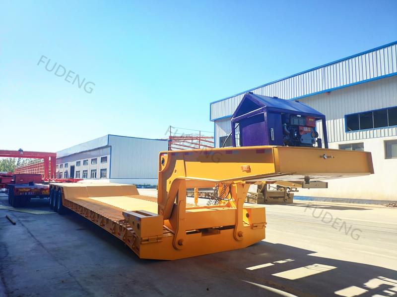 3 Axles 100 Tons Front Loader Low Bed Trailer1