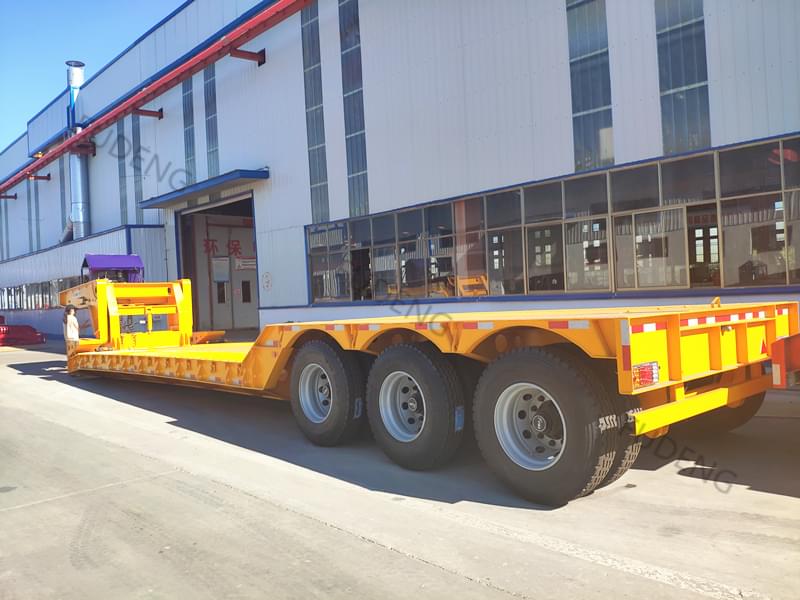 3 Axles 100 Tons Front Loader Low Bed Trailer