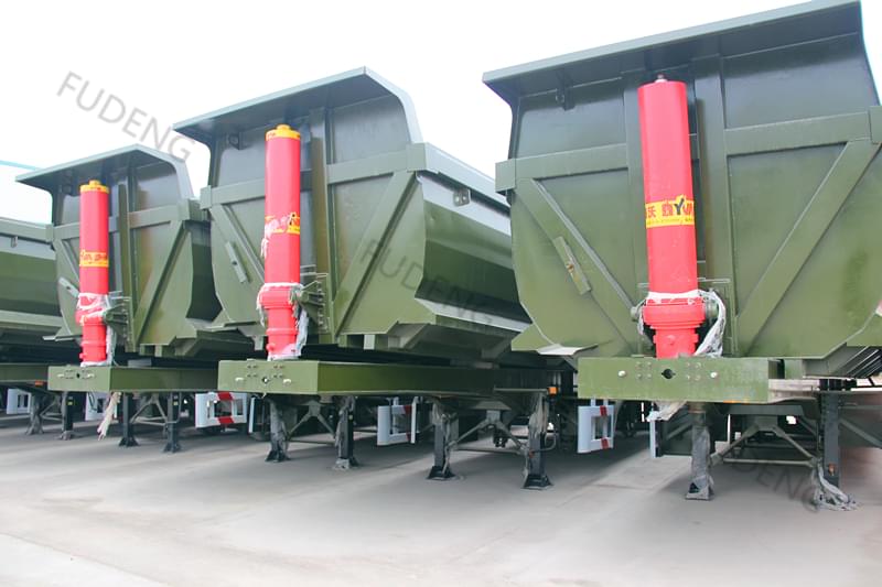 3 axles 30 cubic meters dump tipper trailer5