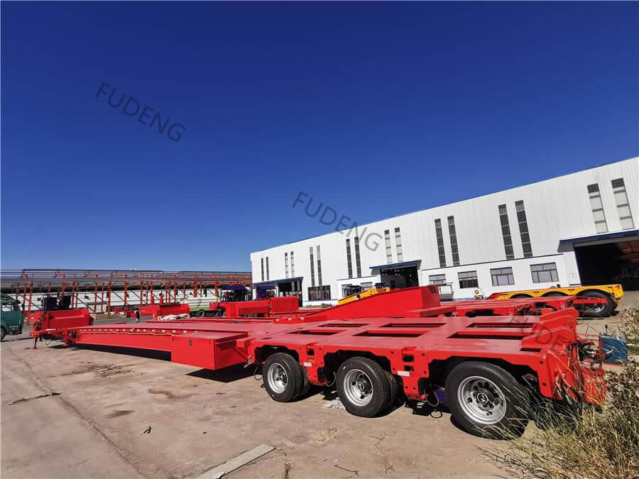 Wind Blade Carrier Hydraulic Extendable Low Bed Trailer4
