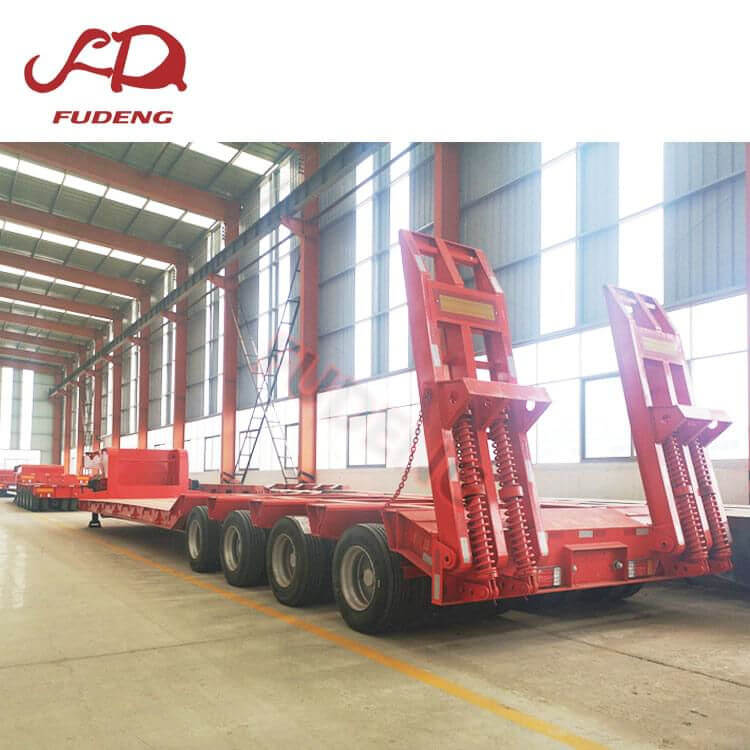 120 Tons Capacity 4 Lines 8 Axles Low Bed Trailer Truck1