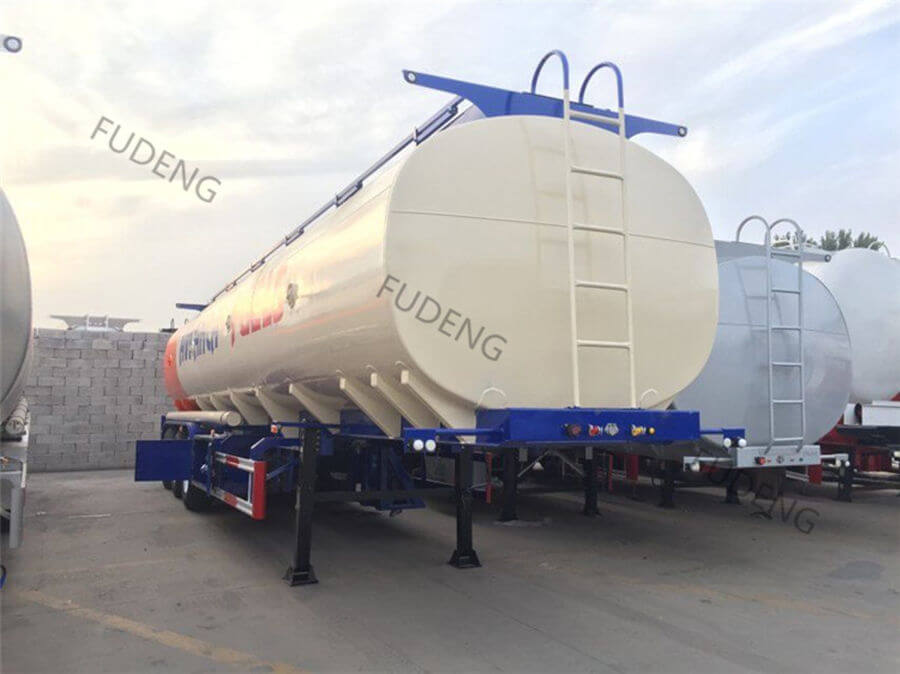 Customized 45000 Litres 4 Compartment Fuel Tank Semi Trailer For Sale