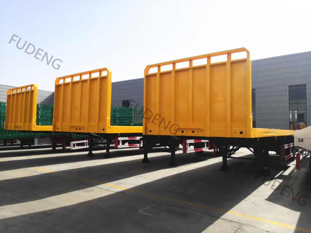 3 Axles Flatbed Trailer  For  Sale