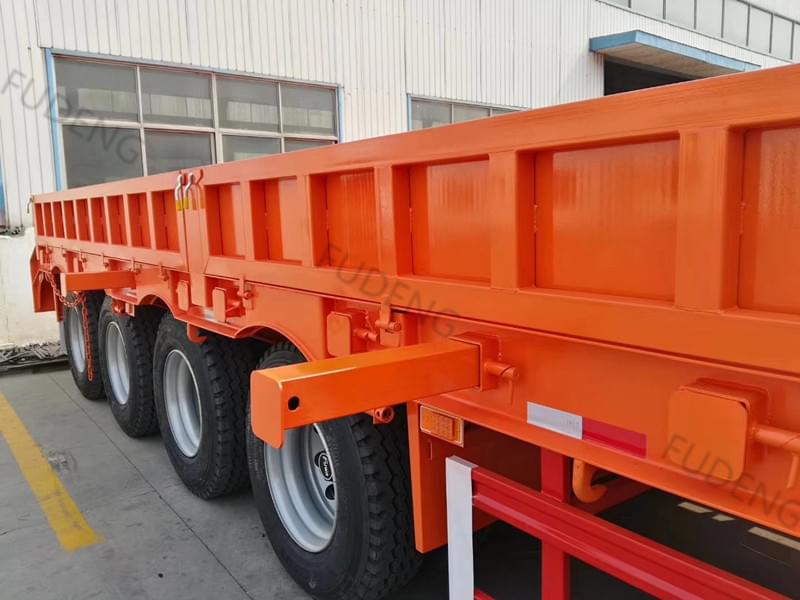 4 Axles 100Tons Lowbed Trailer