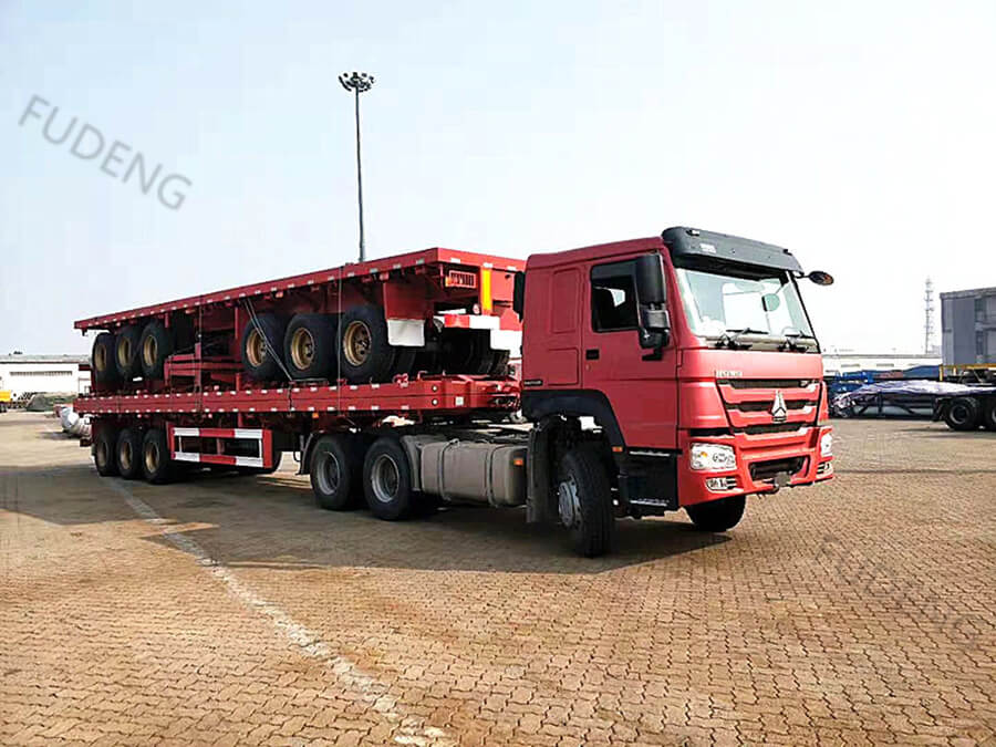 40ft Flat bed Container Semi Trailer