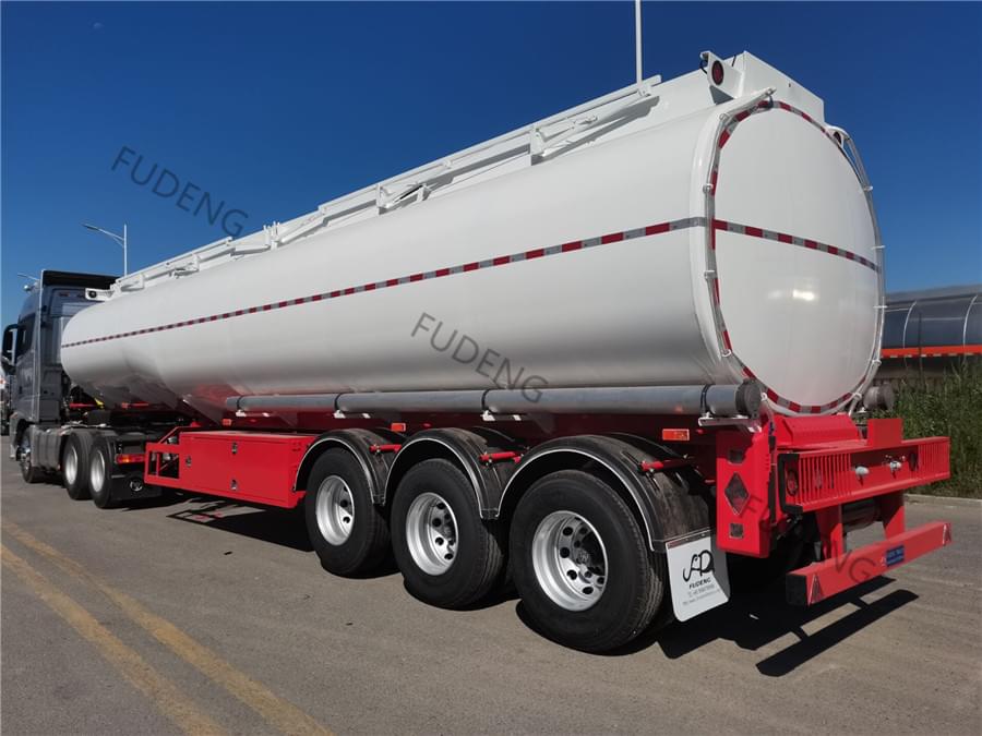 45000 Liters Aluminum Fuel Tanker With Air Suspension
