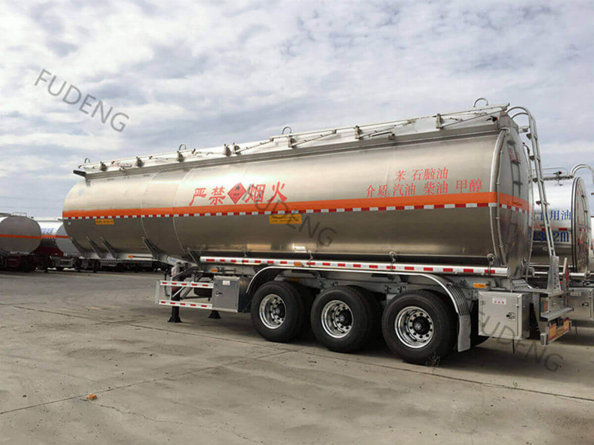 Customized 3 Axles Aluminum Tanker Trailer for Sale