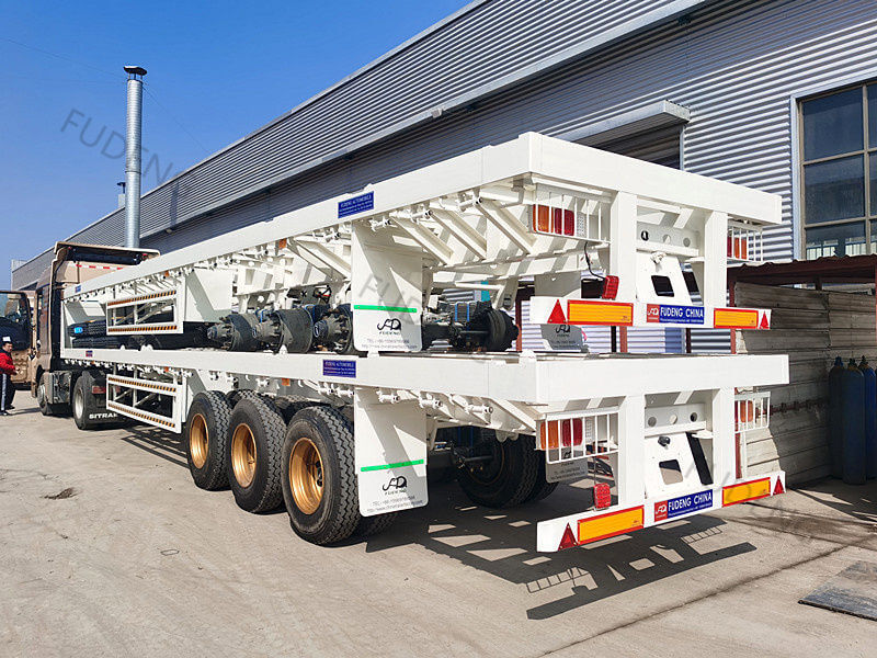 Flatbed trailer for 20 40ft container01