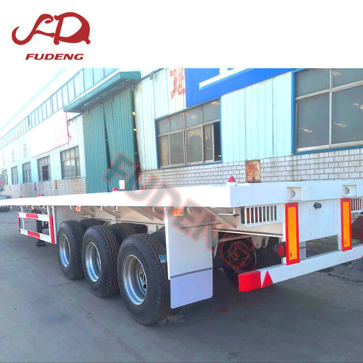 Flatbed trailer for 20 40ft container8