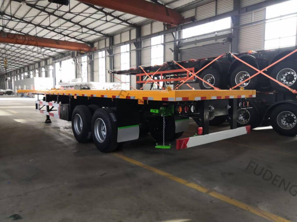 2 Axles 40 Tons Flatbed Trailer