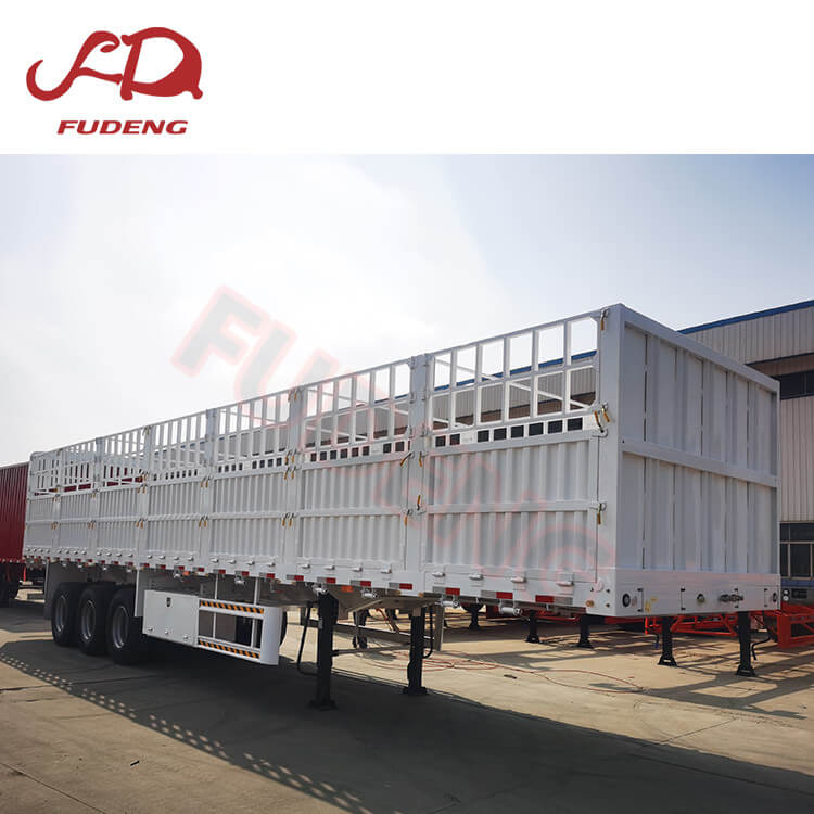 3 axles 50 tons fence cargo trailer1