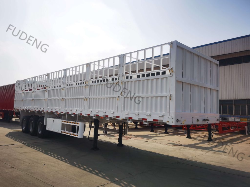 3 axles 50 tons fence cargo trailer2