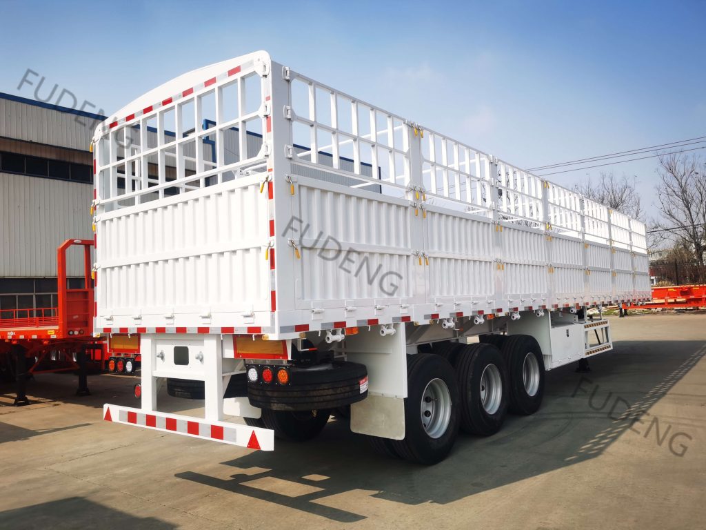 3 axles 50 tons fence cargo trailer3