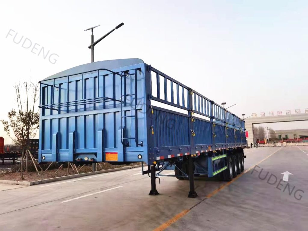 4 Axles 60 Tons Fence Cargo Trailer2