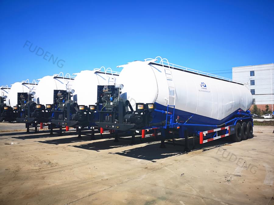3 Axles 65 cubic meters bulk cement trailer