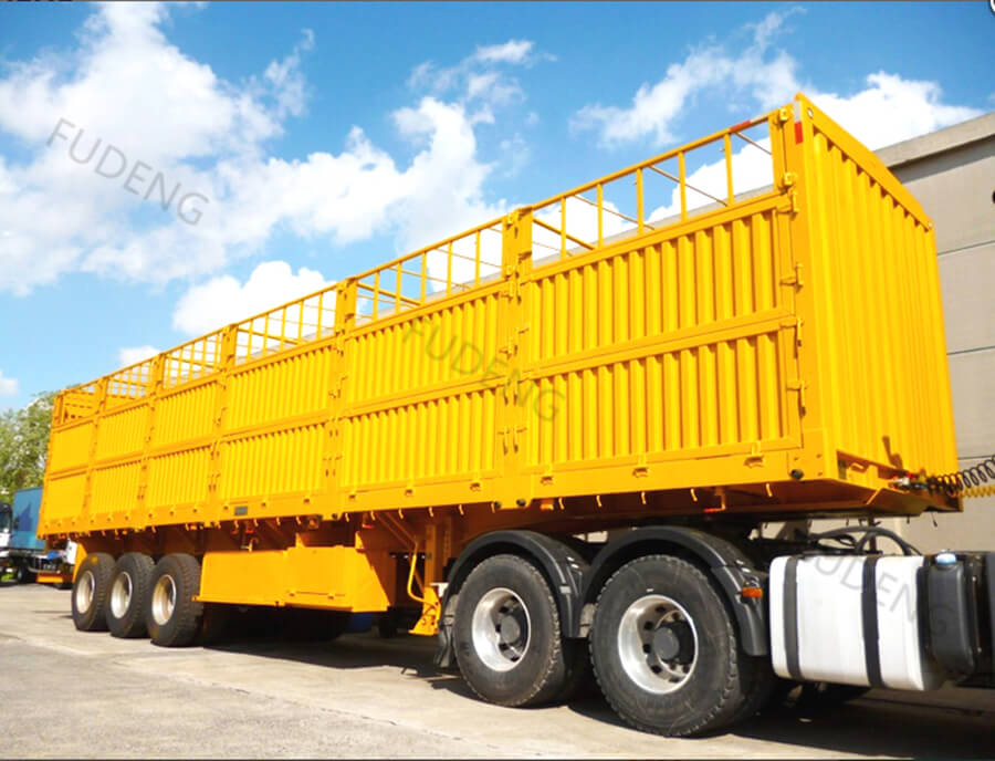 60 Tons Fence cargo Trailer carry cattle2