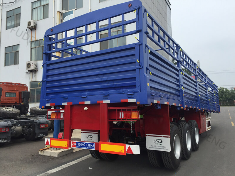 60 Tons Fence Cargo Trailer Carry Cattle