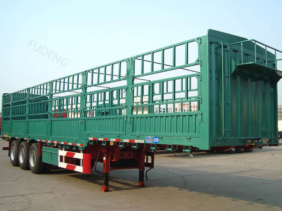 Livestock Fence Cargo Trailers Transport Cattle Side Wall Fence Trailer