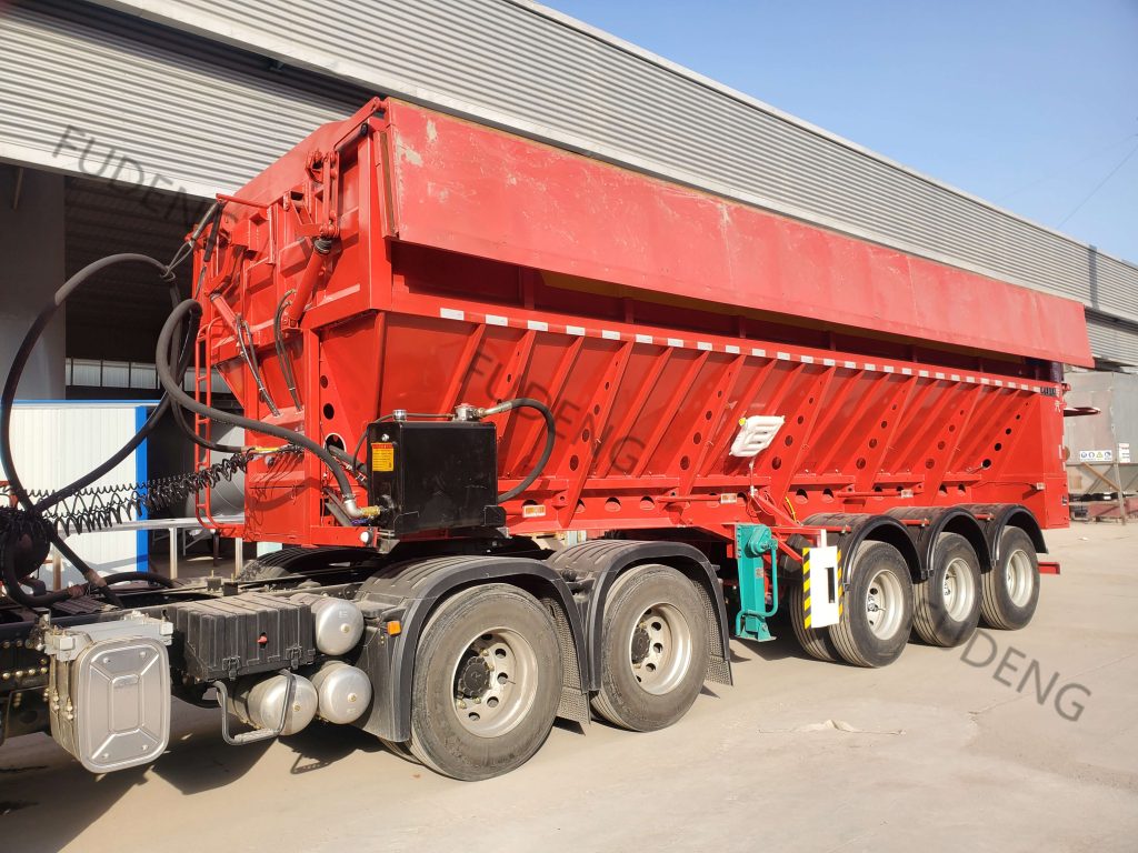 40 cubic meters belt dump trailer2