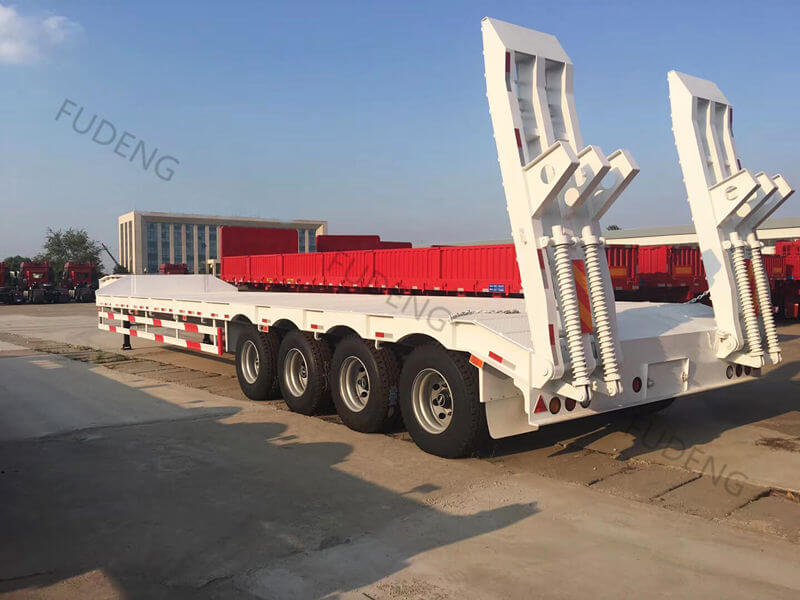 china 80-100 tons low bed trailer