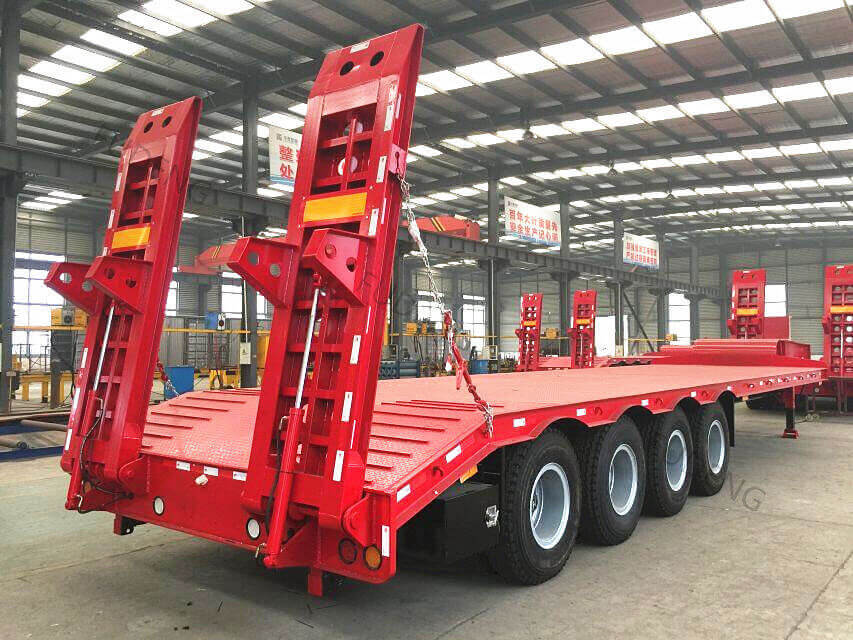 china 80-100 tons low bed trailer1