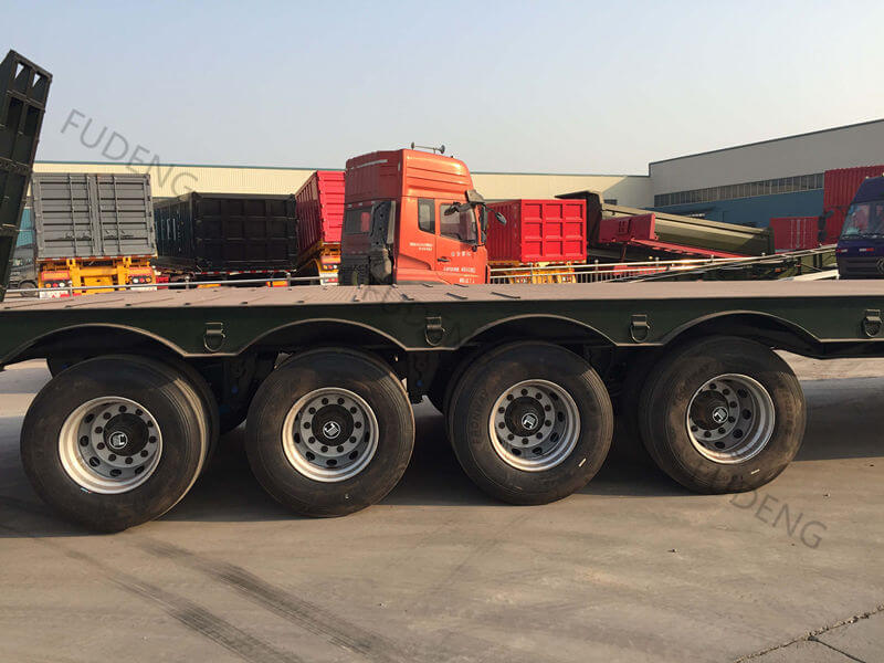 china 80-100 tons low bed trailer12