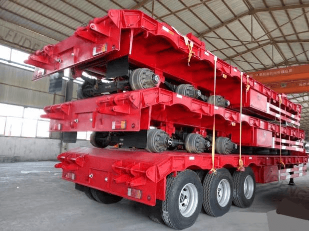 china 80-100 tons low bed trailer16