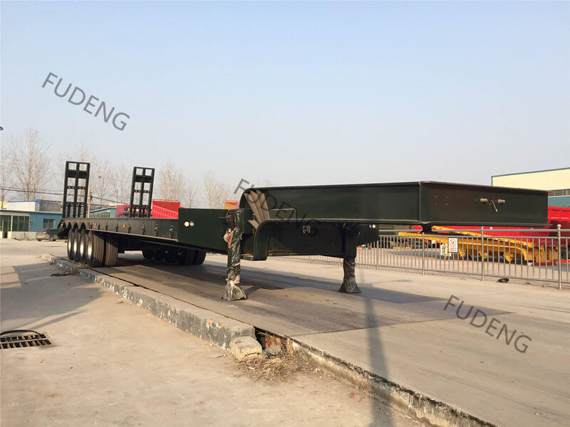 china 80-100 tons low bed trailer2