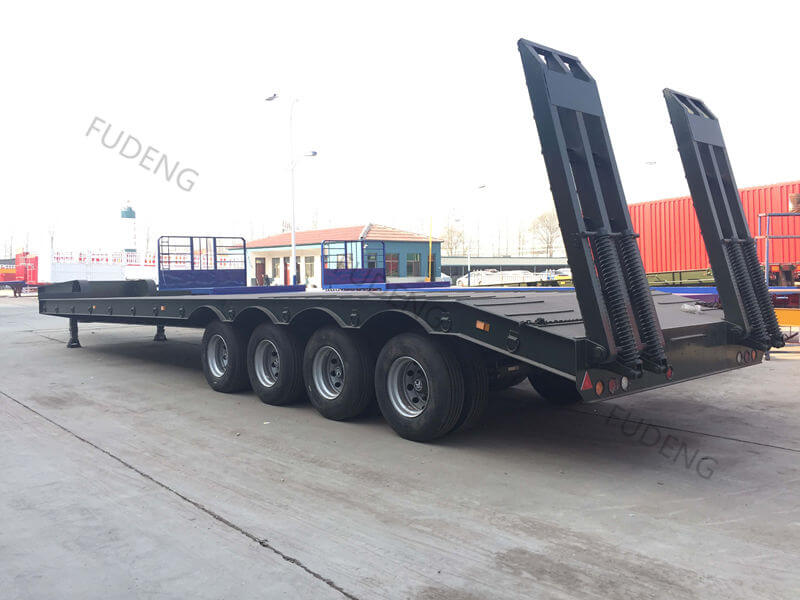 china 80-100 tons low bed trailer3
