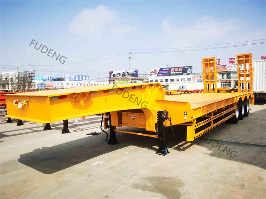 3 Axle Lowbed Semi Trailer For Sale