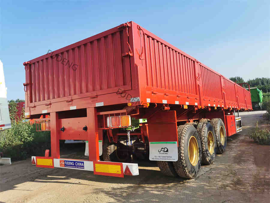 FUDENG 3 Axis Side Wall Trailer: Good Quality And Fine Workmanship