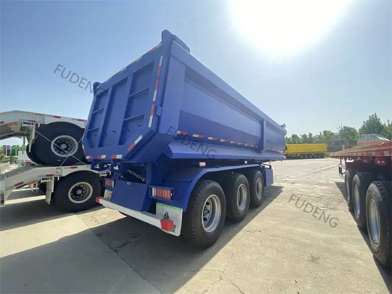 Customized 3 Axles Hydraulic Tipper Trailer04